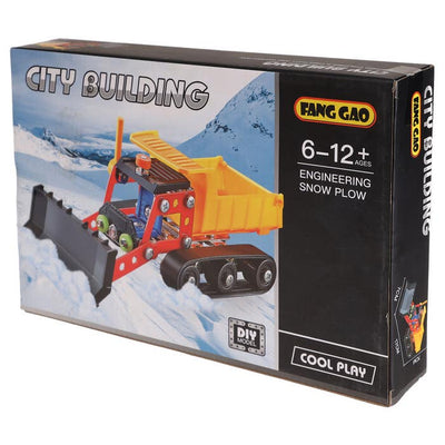 City Building Engineering Snow Plow – 110 Pieces Construction Set
