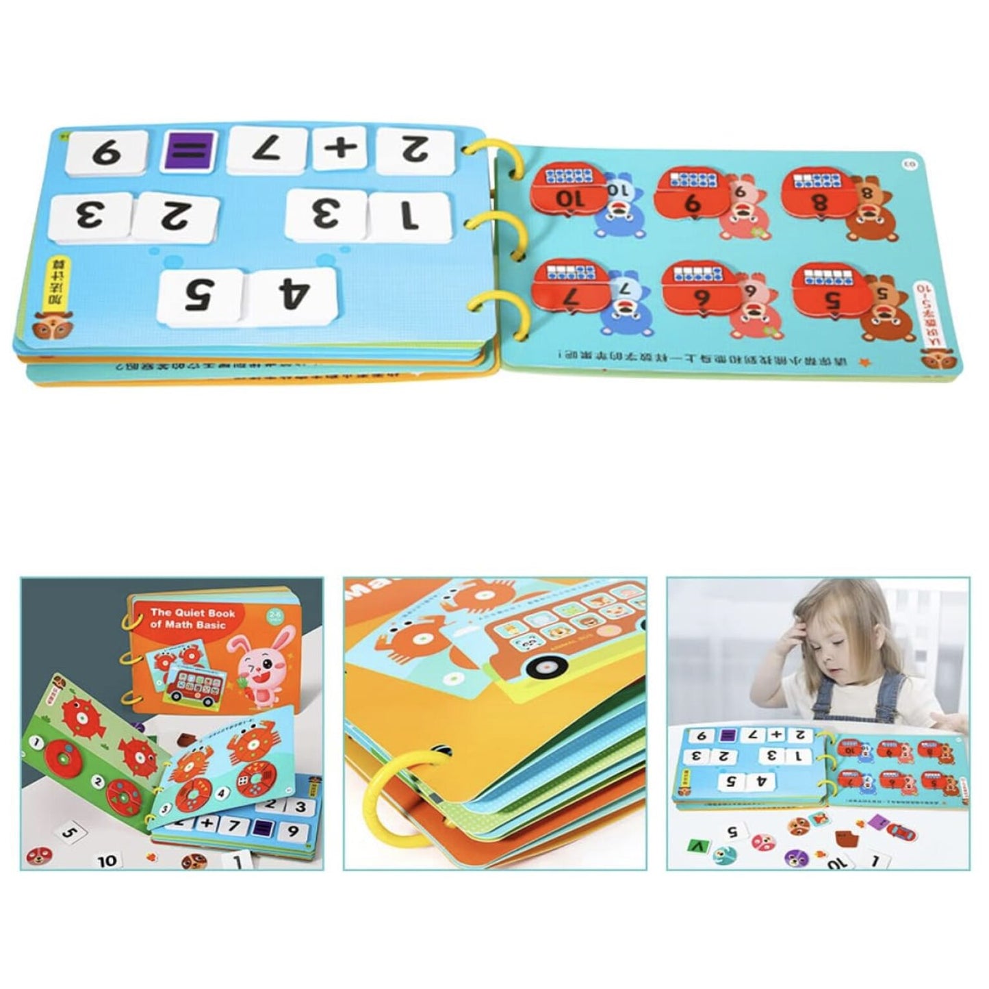 Quiet Interactive Educational Math Book