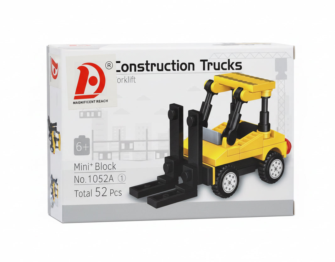 Mini Lego Blocks Construction Trucks Set