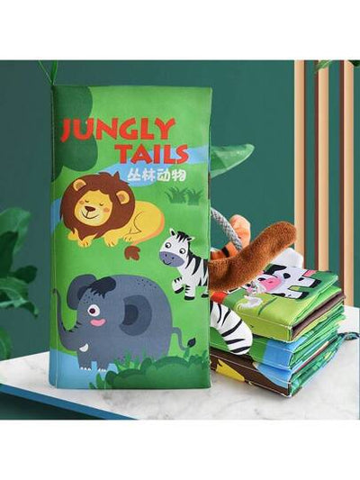 Jungle friend soft cloth baby book