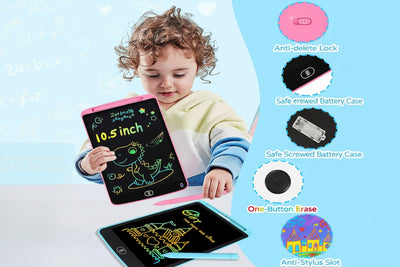 12-Inch LCD Colorful Writing Tablet – Reusable Drawing & Memo Board