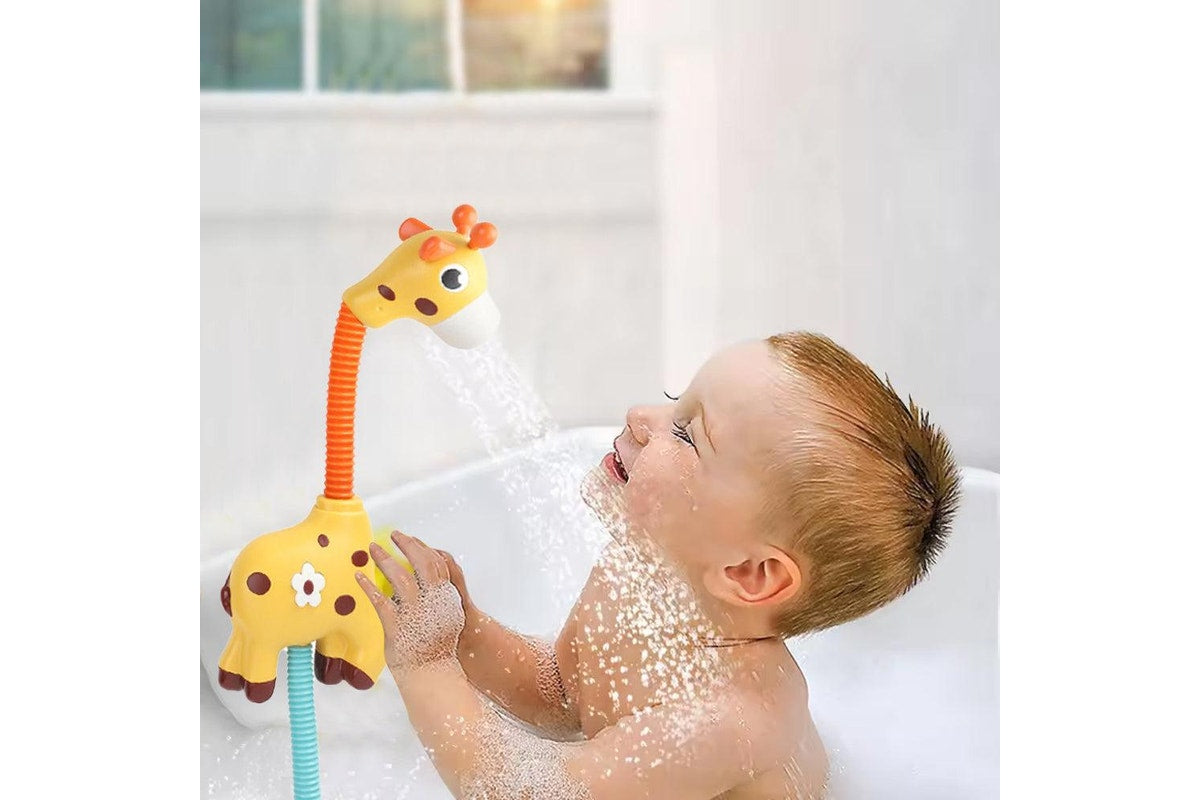 Giraffe Baby Bath Shower Head Toy – Electric Water Pump