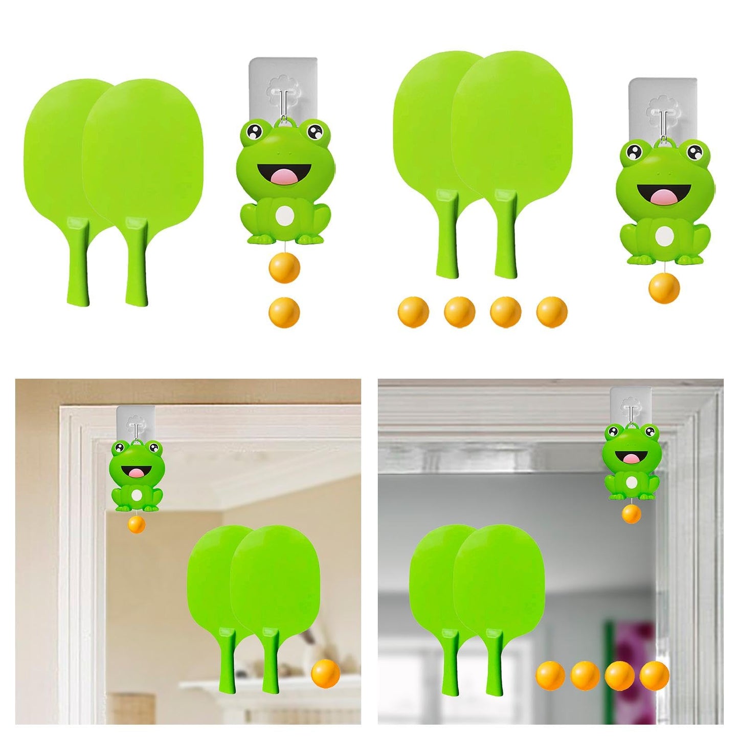 Froggy Hanging Table Tennis Trainer – Indoor Action & Reaction Game