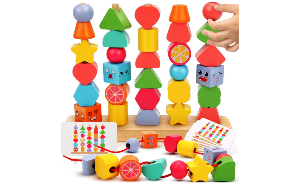 Wooden Five Column Set Bead String