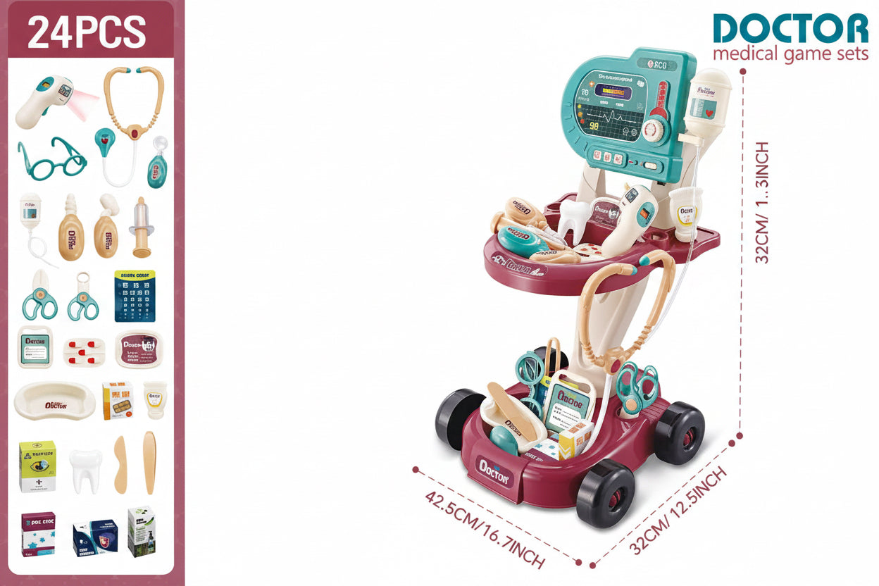 Junior Surgeon 24-Piece Medical Center – Light-Up Interactive Doctor Set