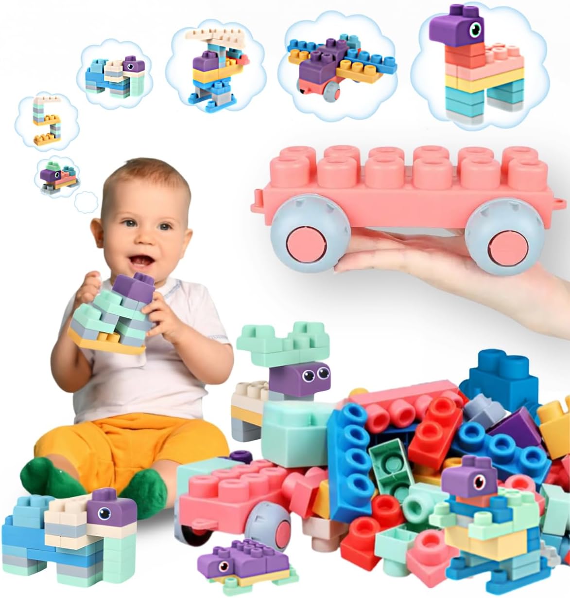 Soft Silicone Building Blocks-43 pieces