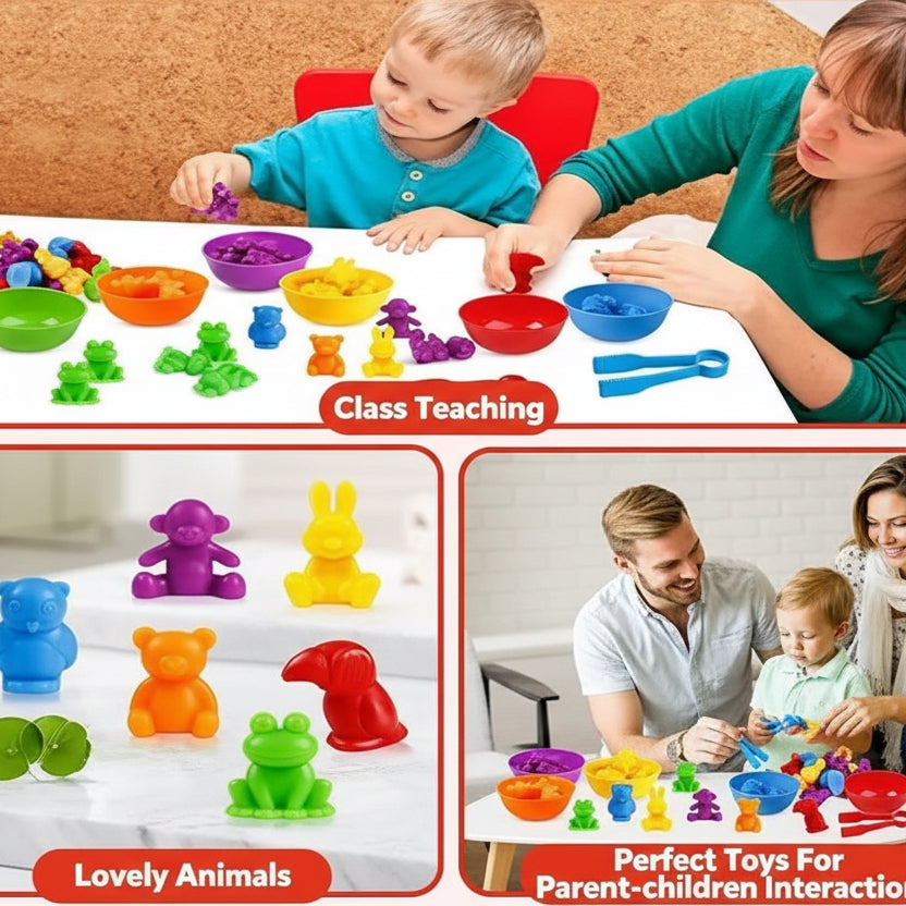 Color Classification & Clipping Silicone Animals