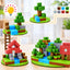 Minecraft-Style "Magnetic Cube - Free to Build" 3D Interactive Building Blocks Set (Ages 3+ Years)