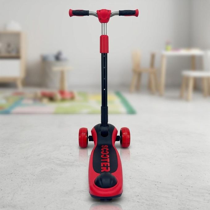 Adjustable 3-Wheel Kick Scooter Sensory Balance Toy for Kids (Ages 3-8 Years)