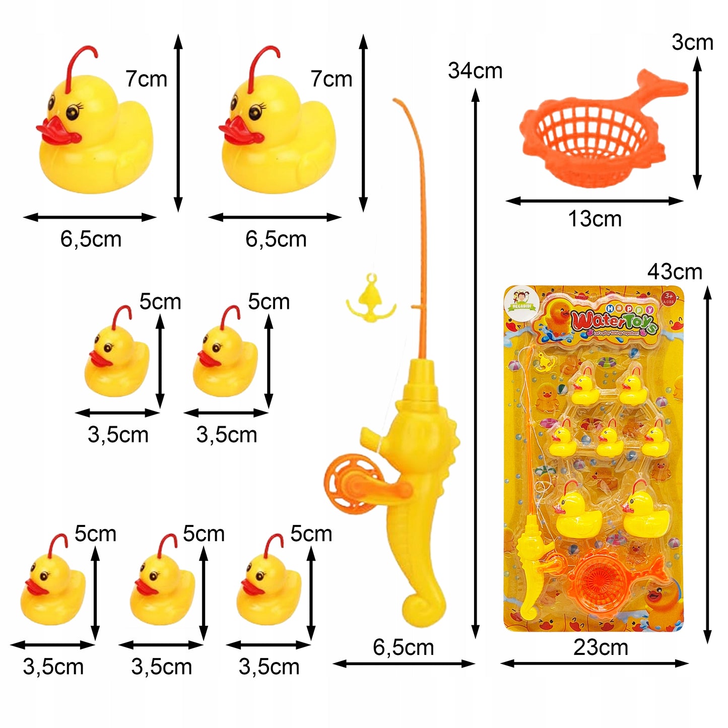 Little Ducks Fishing Game Sensory Water Toy for Kids (Ages 3+)