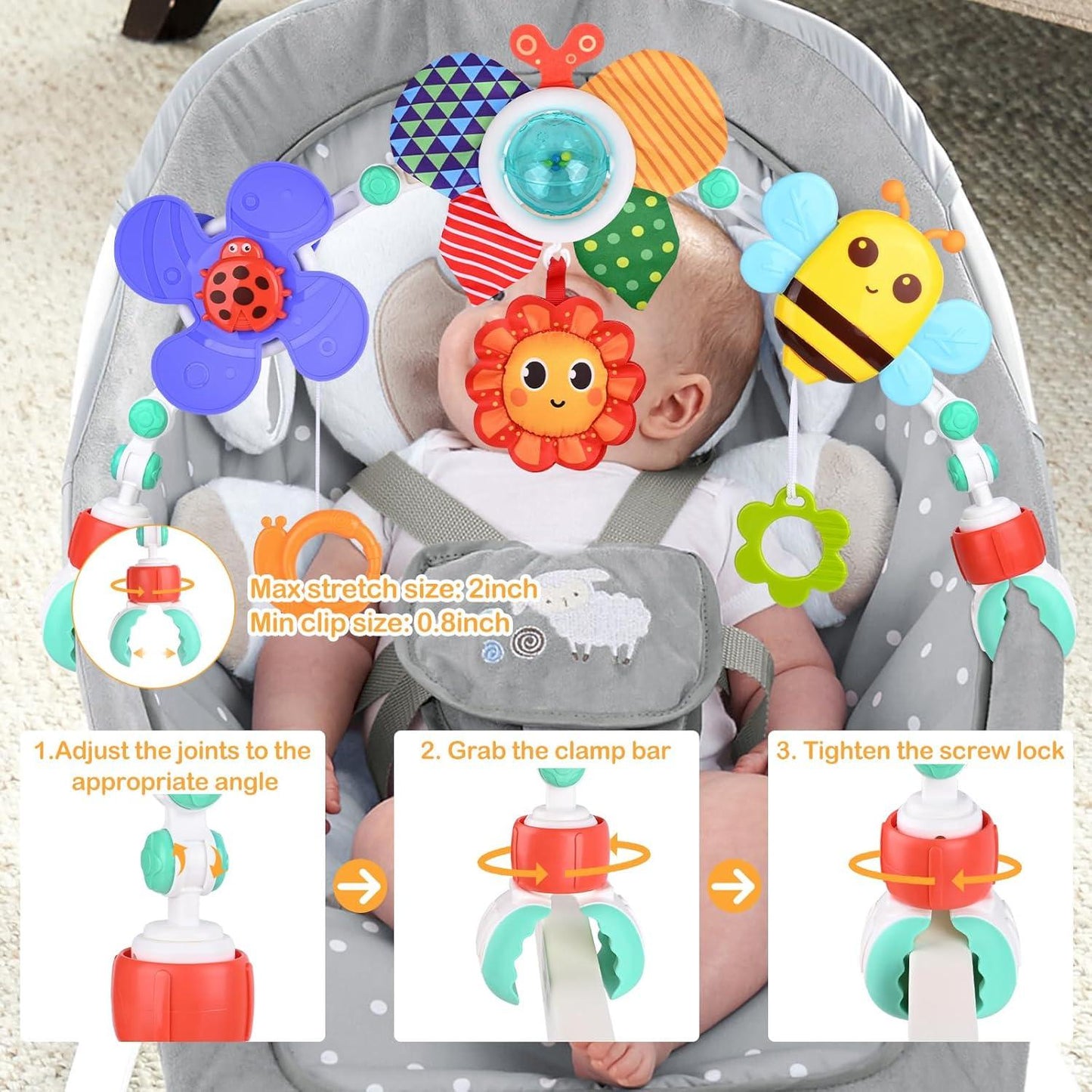 Universal 2-in-1 Baby Play Arch – Sensory & On-the-Go Activity Toy