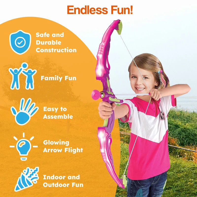 Glow-Action Precision Archery Set | Ages 3+ | Enhance Focus & Athletic Coordination