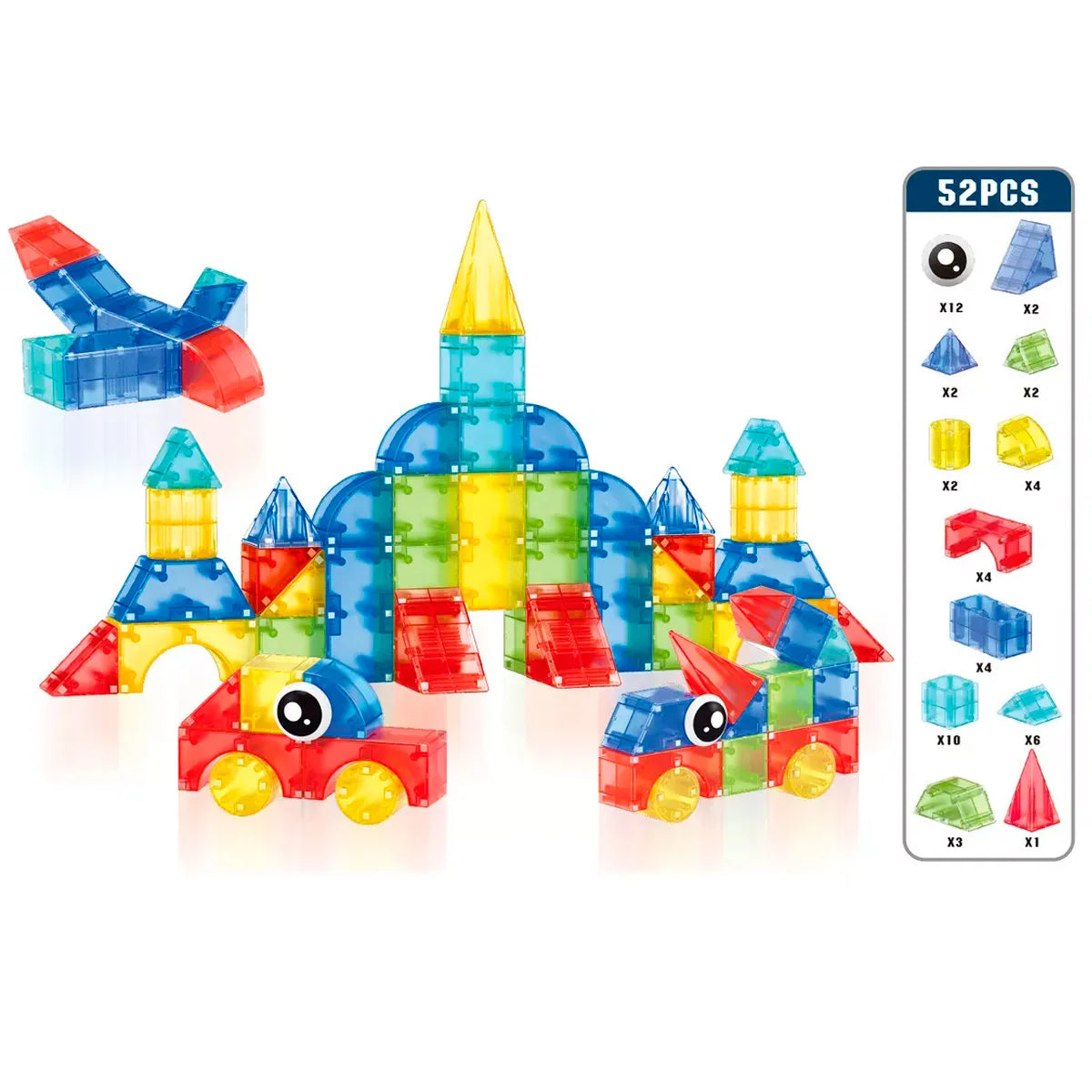 Magnetic Building Blocks – 52 Pieces Creative Construction Set