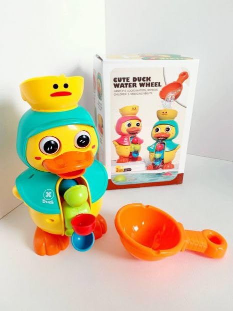 Cute Duck Kinetic Water Bath Wheel | Ages 3+ | Master Hydrodynamics & Fluid Cause-and-Effect