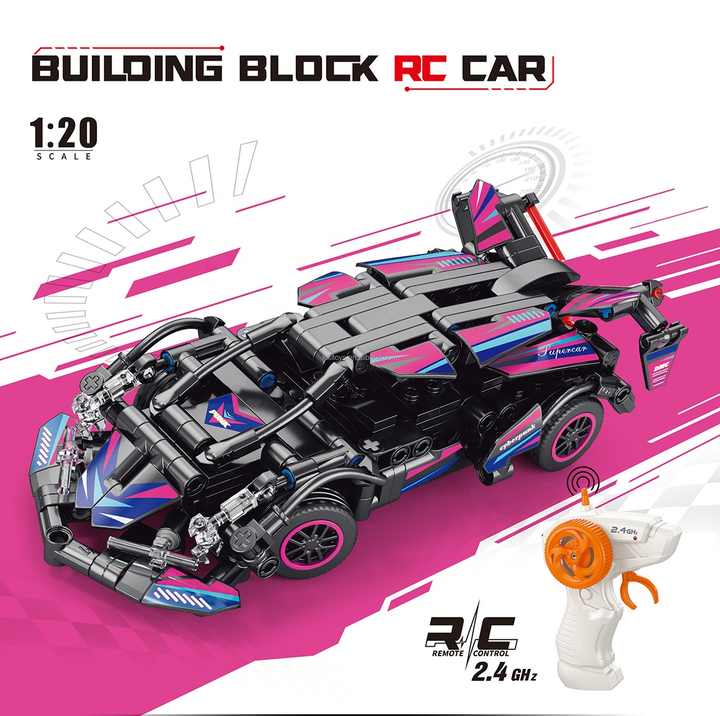 Cyberpunk RC Building Lego Car Set | Ages 6+ | Advance Engineering & Problem-Solving