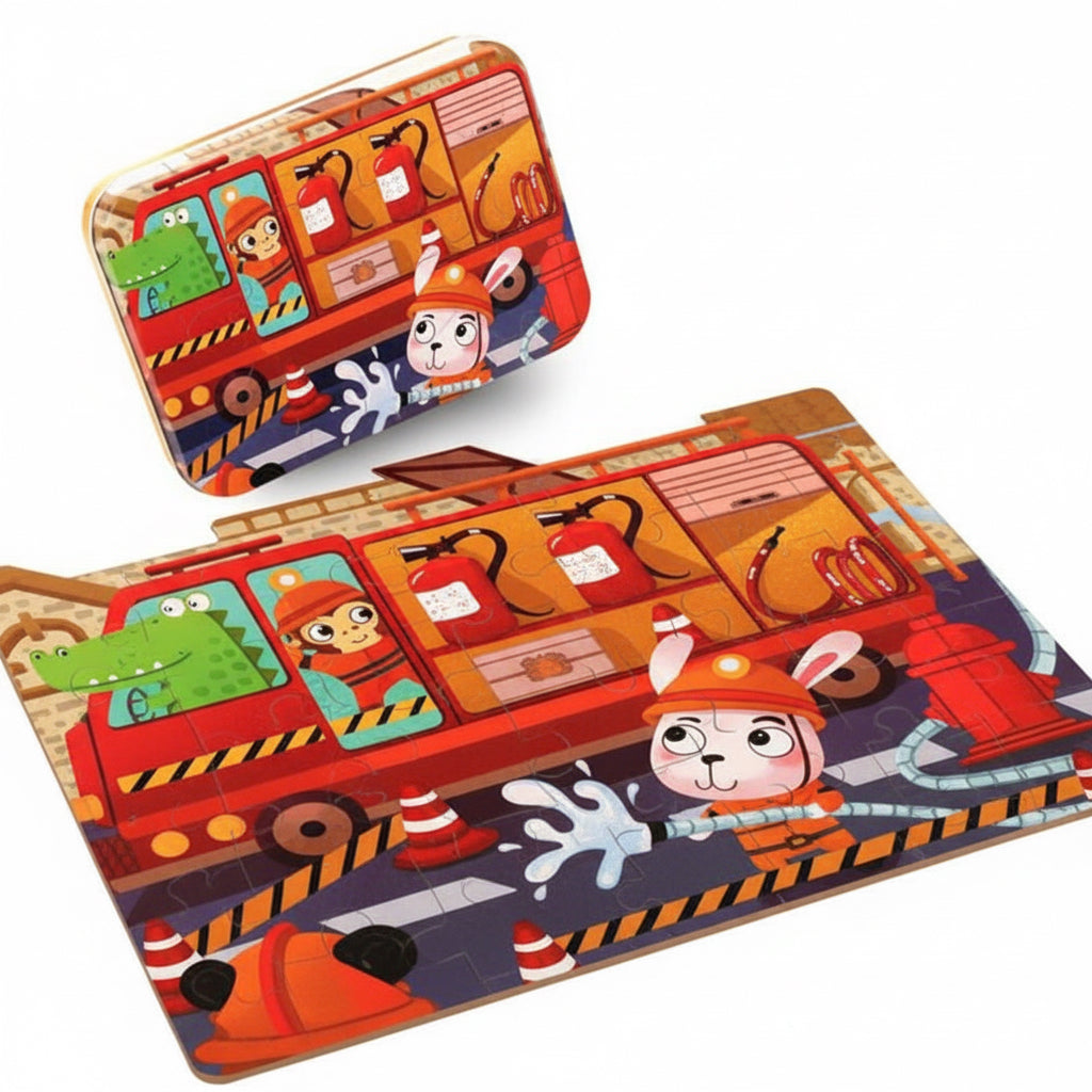 Firemen Heroes' 35-Piece Jigsaw Puzzle