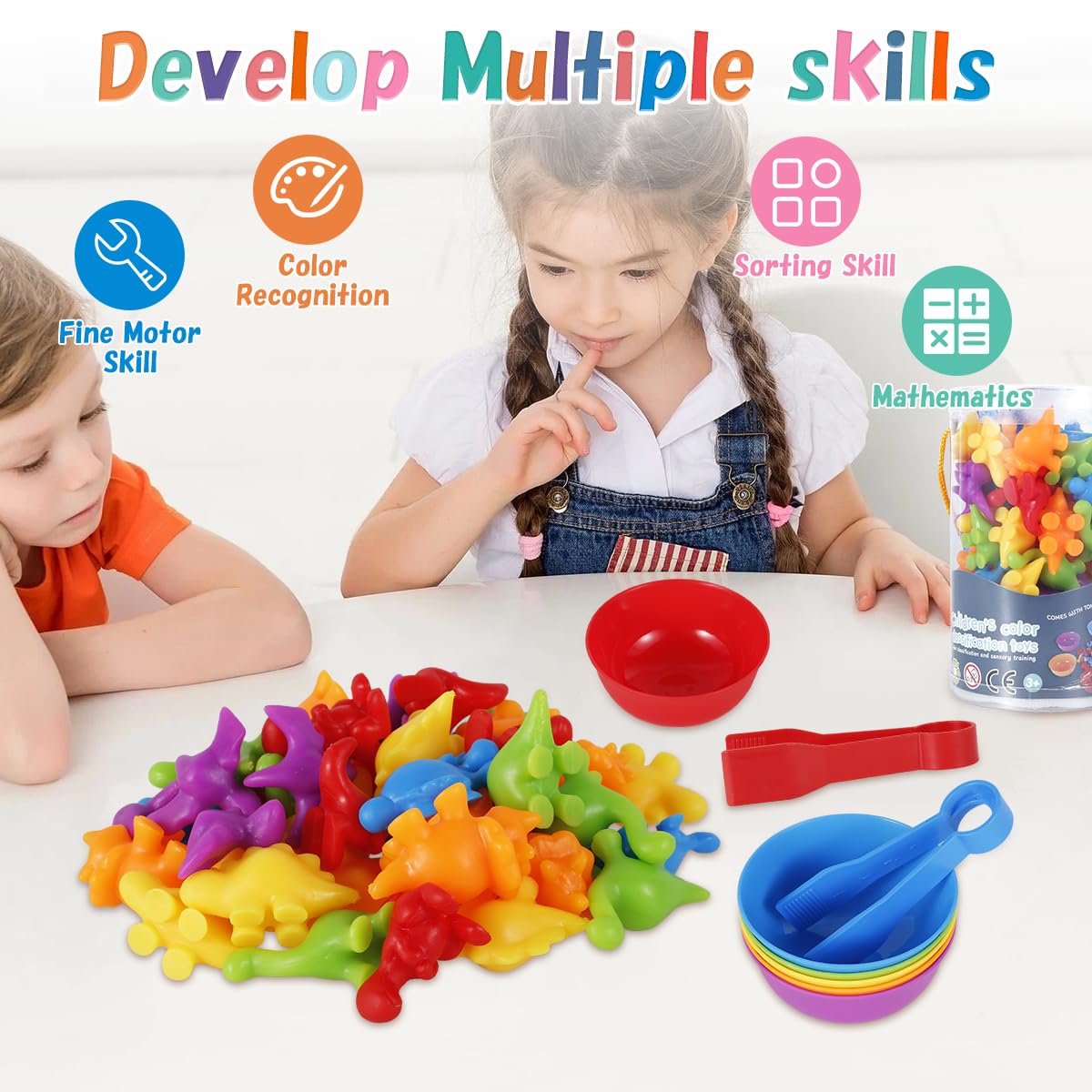 Color Classification & Clipping Silicone Animals