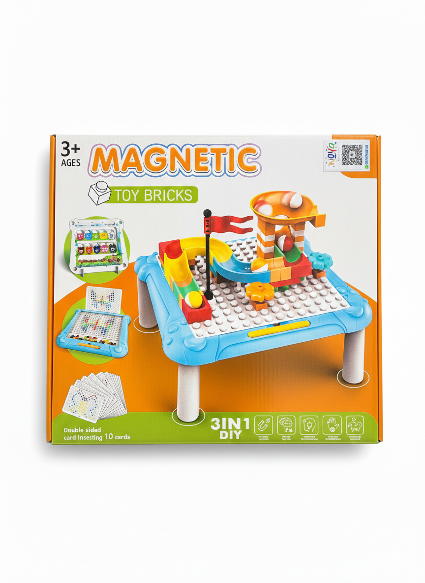 3-in-1 Magnetic Drawing Board & Maze – Double-Sided Activity Set
