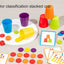 Color classification stacking cup toy 2 in 1