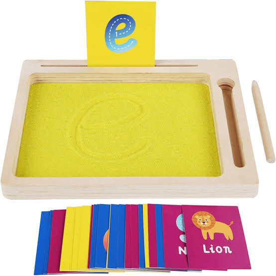 Wooden Montessori Sand wordpad toy