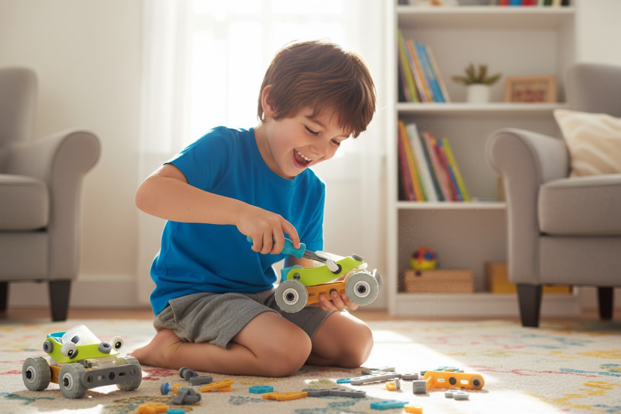 Build And Play Plastic Meccano 2 in 1 ( 53 Pieces)