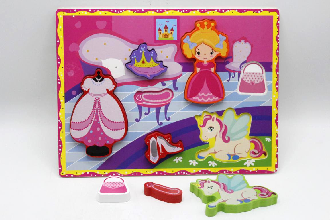 Unicorn Doll Accessories Wooden Chunky Puzzle