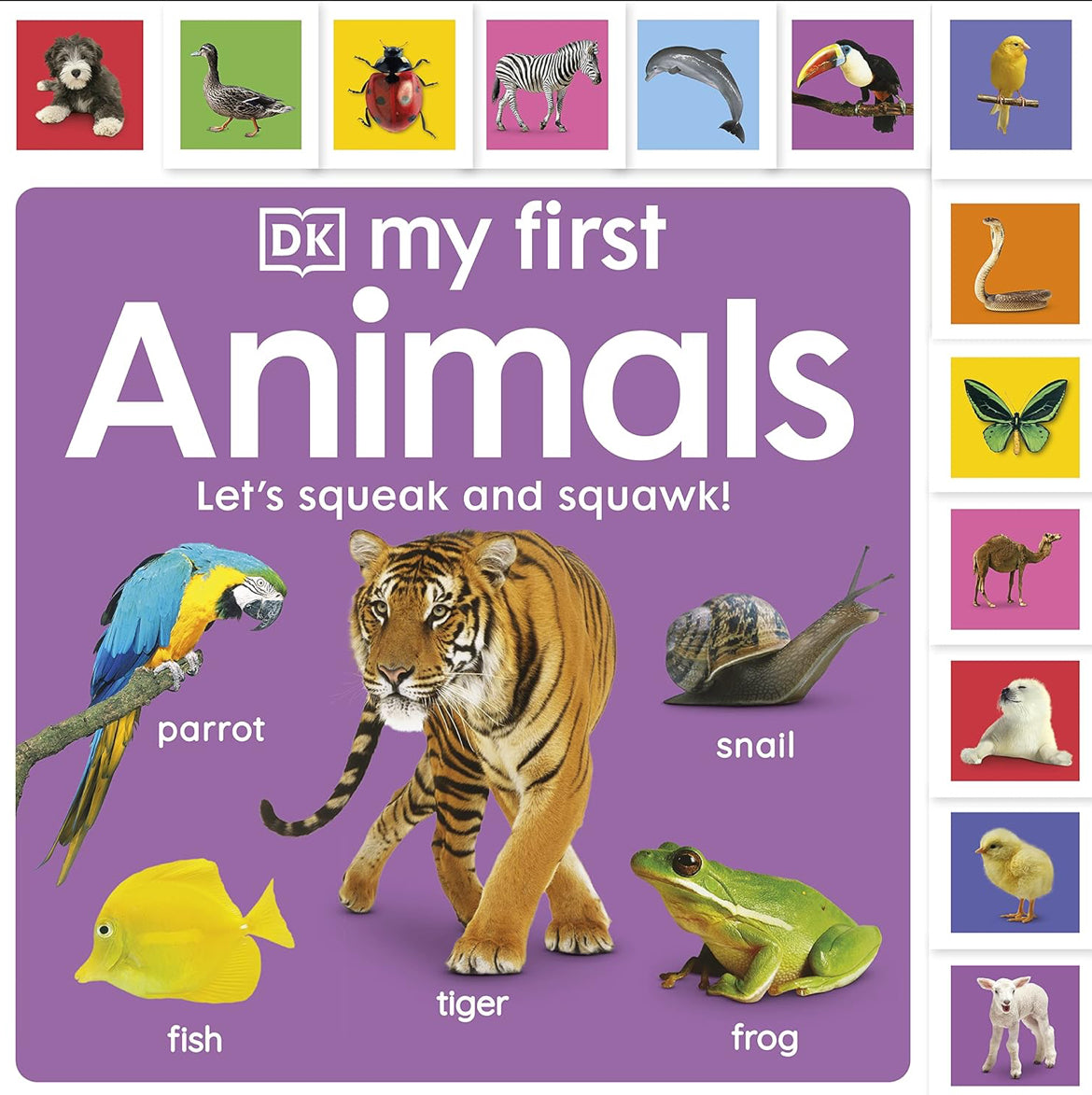 My First Animals – Interactive Tabbed Board Book for Early Discovery