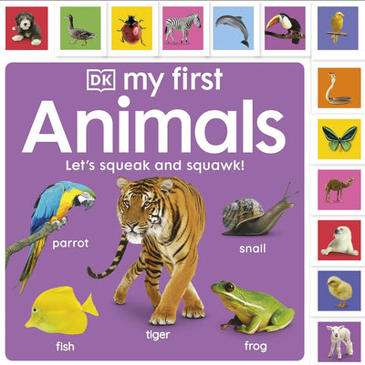 My First Animals – Interactive Tabbed Board Book for Early Discovery