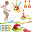 3-in-1 Sports Toy – Jump Rope, Target Throw & Rocket Launcher (Ladybug)
