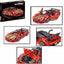 Technical Red Sports Racer – 471-Piece Pull-Back Building Set