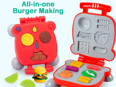 Color clay burger machine toy