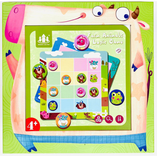 Magnetic Animal Sudoku Game – Logic Puzzle for Kids