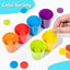 Color classification stacking cup toy 2 in 1