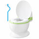 Realistic Toddler Potty Training Toilet with Soft PU Cushion Seat & Removable Waste Basin