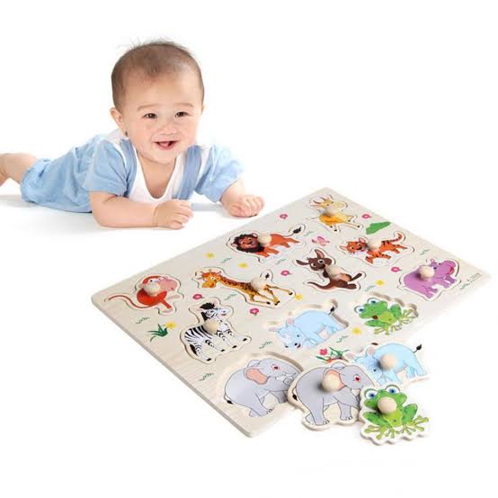 Ultimate Wooden Peg Puzzle bundle– 3-in-1: Farmyard Fun, Wildlife Safari, and Vehicles & Spaceships