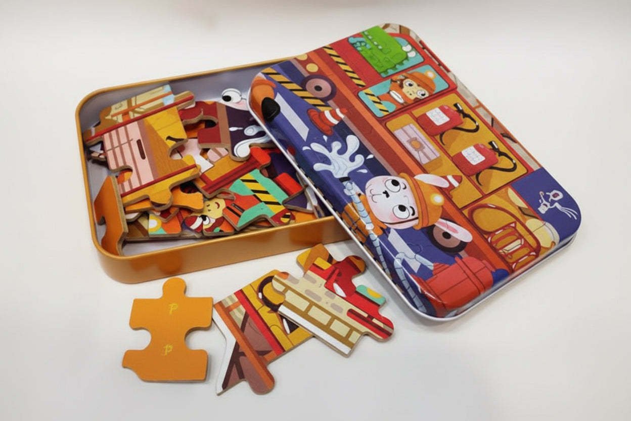 Firemen Heroes' 35-Piece Jigsaw Puzzle