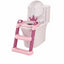 Pink Toddler Toilet Training Seat with Step Ladder