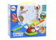 3-in-1 Ladybug Multi-Function Exercise Machine Playset with Rotating Jump Poles, Ring Toss & Stomp Rocket Launcher for Kids (Ages 3+)