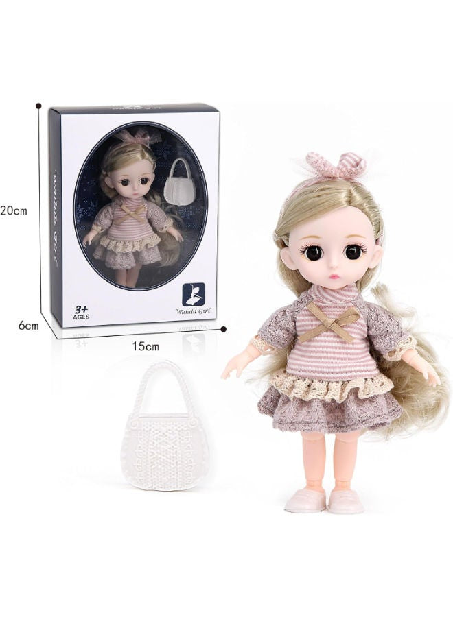 Walala Fashion Small Doll 16cm with Handbag – Jointed Mini Doll