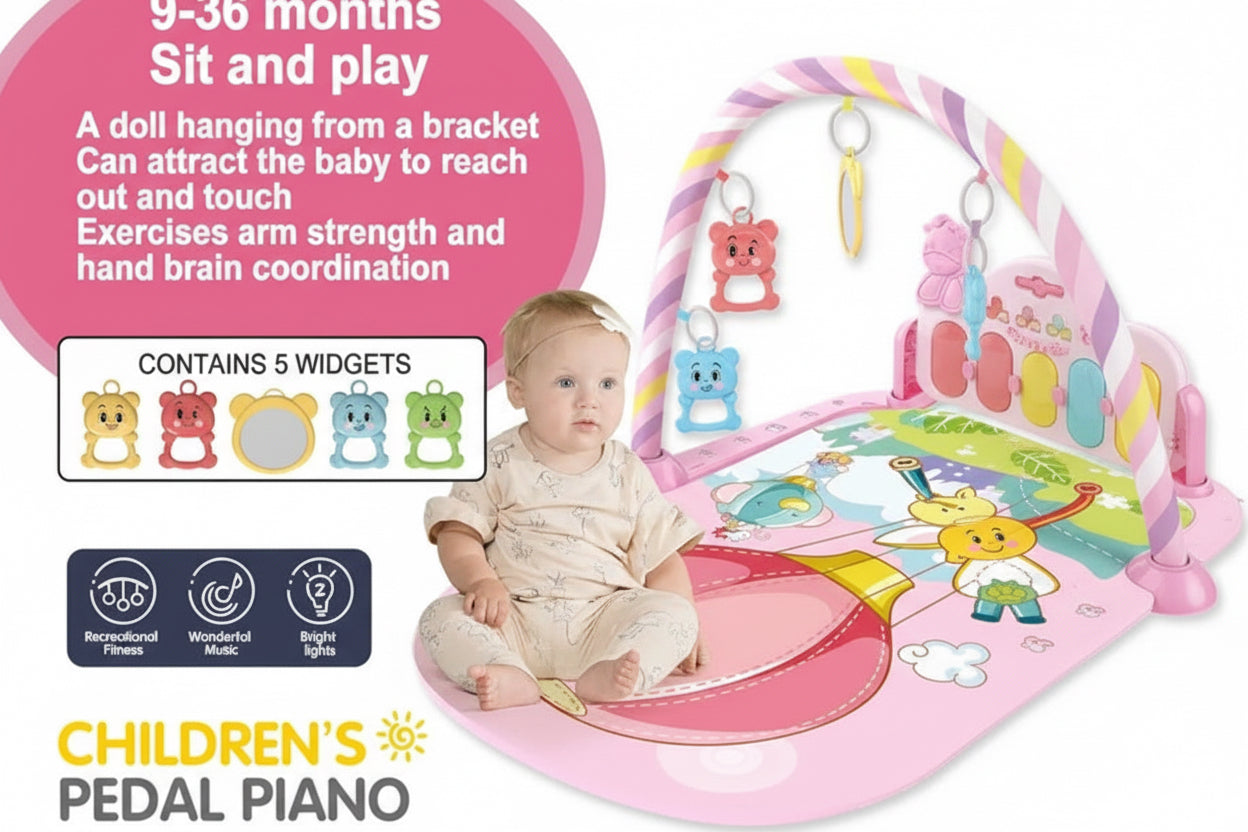 Musical Kick & Play Piano mat – 4-in-1 Baby Discovery Center