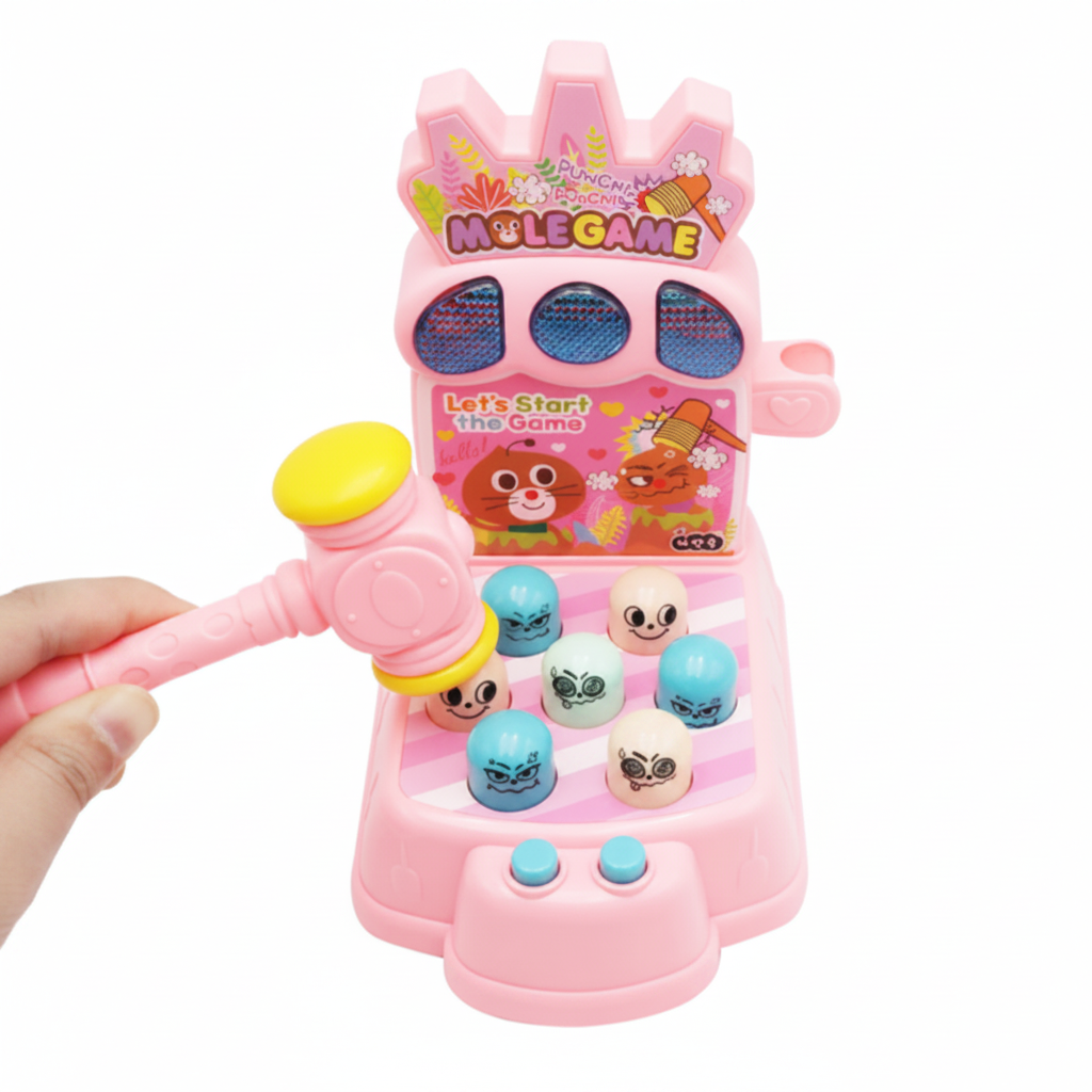 Whack-A-Mole Interactive Hammering Game (Ages 3+) – Boost Focus & Lightning Reflexes
