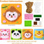 Cute Animals DIY Yarn Embroidery Sensory Craft Kit for Kids (Ages 3-6 Years)