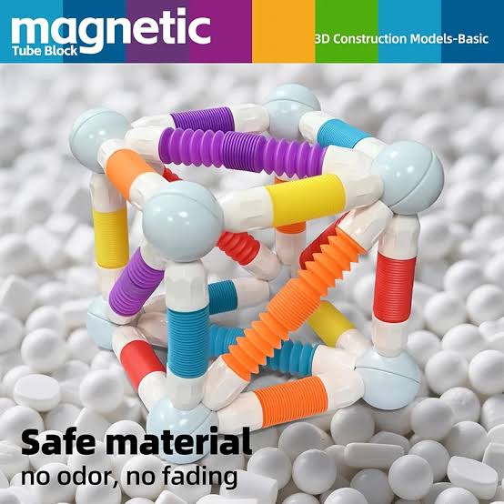 Flexible Magnetic Tube  36-piece Building Set – STEM Creative Construction