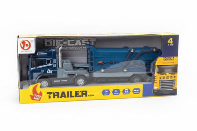 1:24 Die-Cast Metal Construction Transporter – Light & Sound Series
