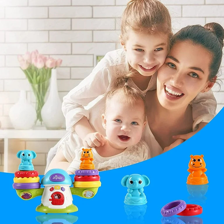 Keep balance stacking musical toy