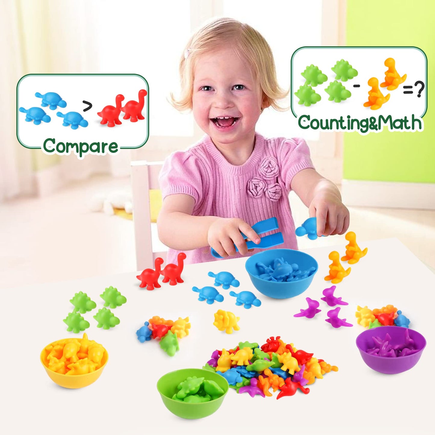 Color Classification & Clipping Silicone Animals