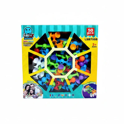 Flexi-Grip Sensory Suction Set – 50-Piece "Pop & Build" Construction Kit