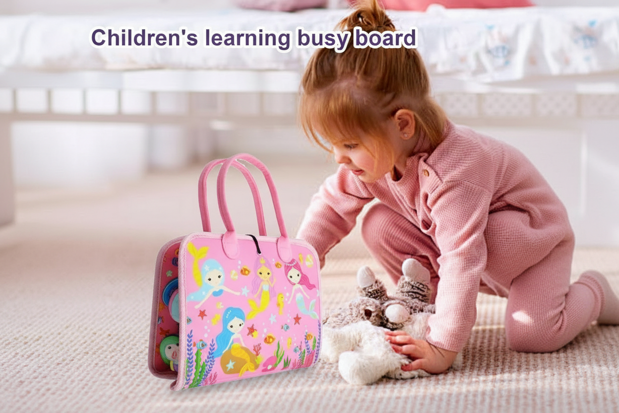 Toddler Discovery Sensory Busy Book – Early Learning & Fine Motor Skills