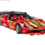Technical Red Sports Racer – 471-Piece Pull-Back Building Set