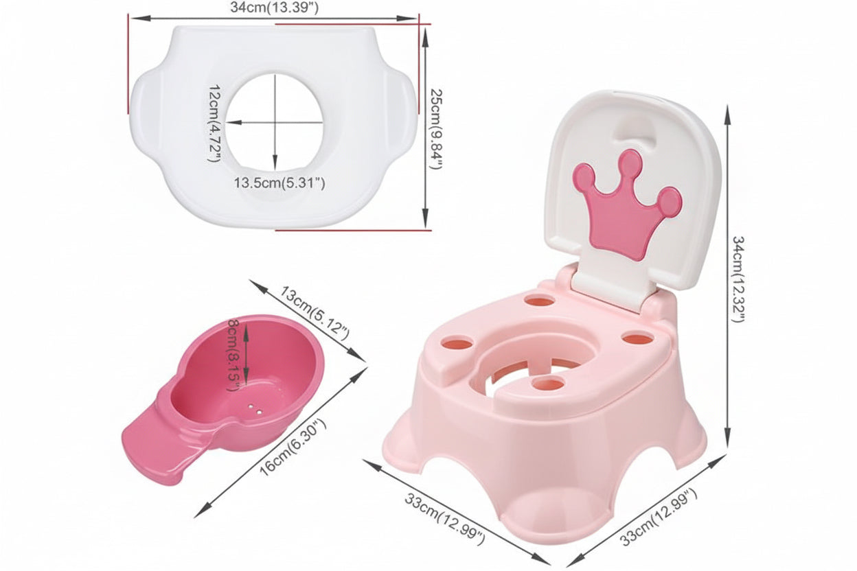 iBaby Baby Potty Chair – Pink Training Potty for Girls